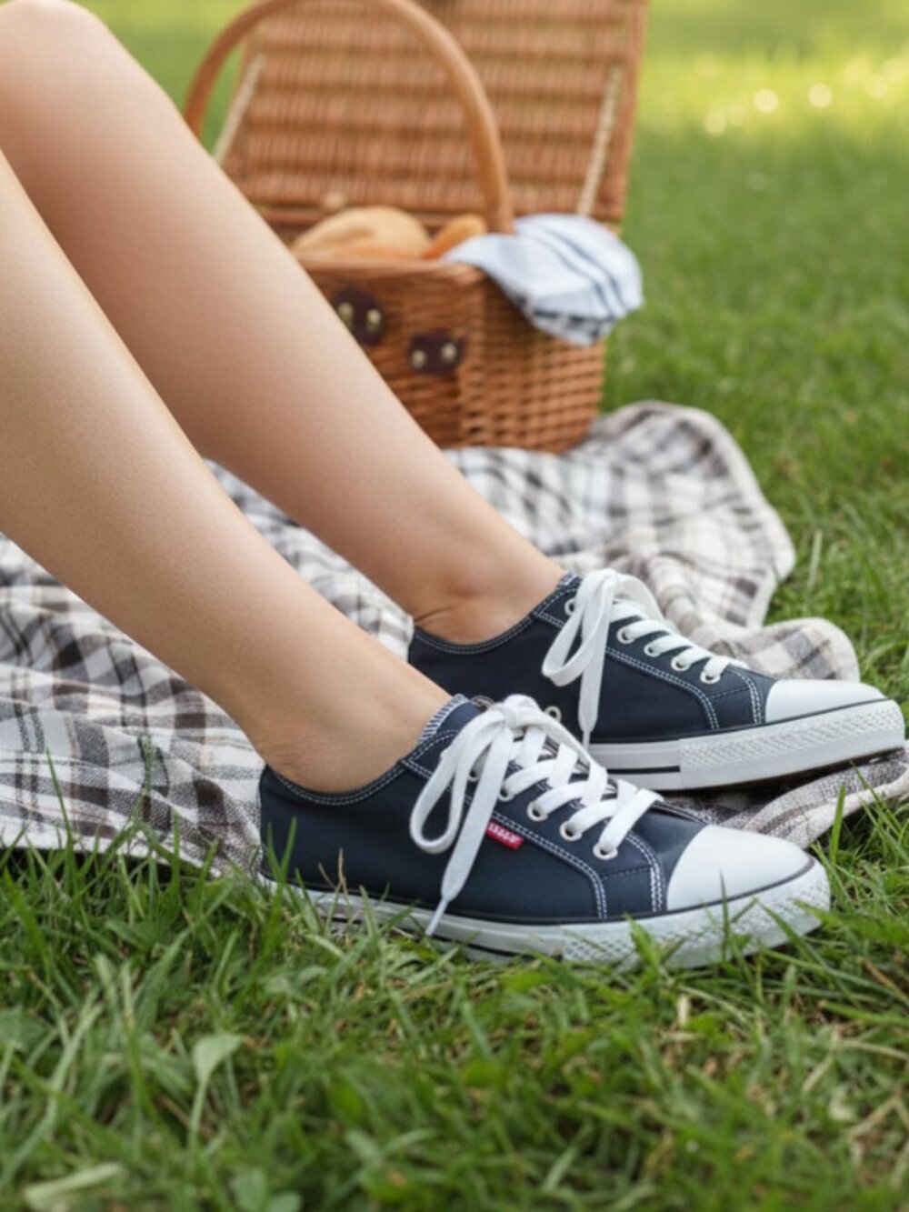Fresh Kicks! Levi's Navy Canvas Sneakers - Women 8.5